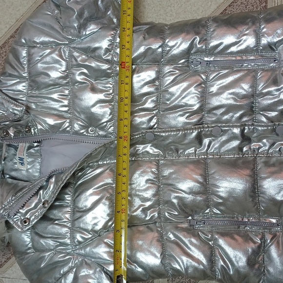 H&M Silver Jacket with Hood size US 6-7 - Picture 9 of 10